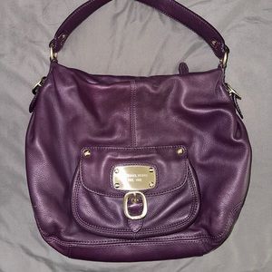 Michael Kors Purple Leather Handbag